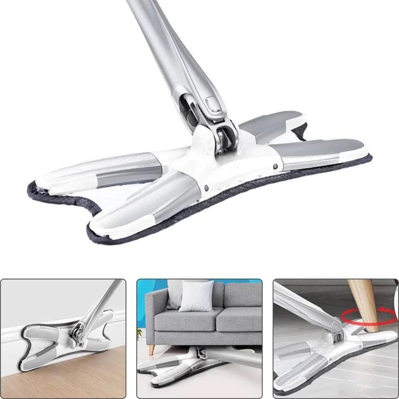 Miniatura 2 de Trapeador De Fibra En X Giratorio 360